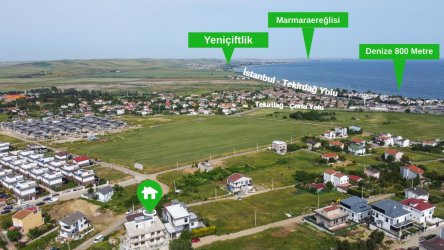 ÇORLU YENİCE DAİRE FİYATINA SATILIK 4+1 DENİZ MANZARALI VİLLA !