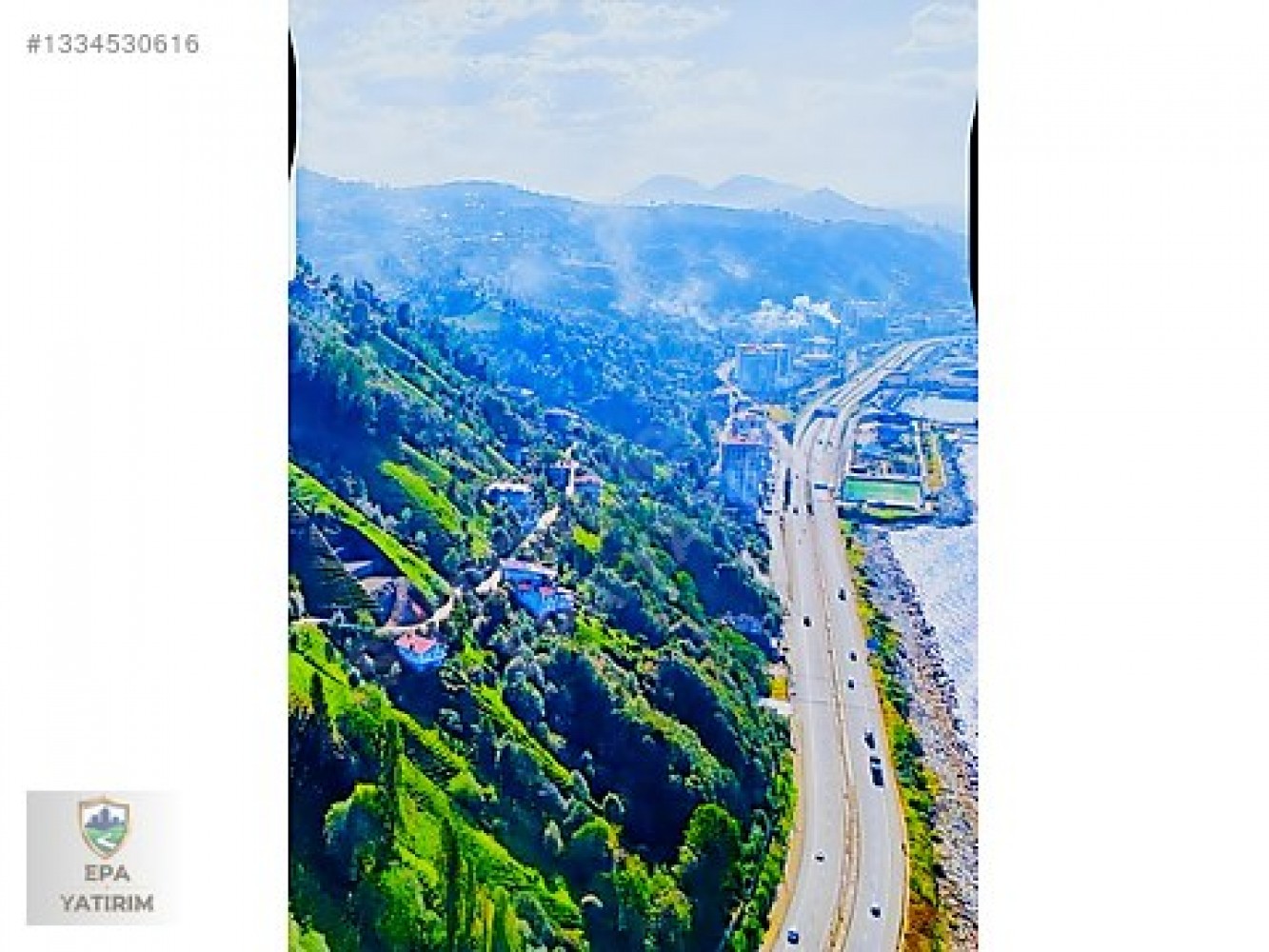 Rize Merkezde Muhteşem Deniz Manzaralı 1169m² - Yatırım Fırsatı