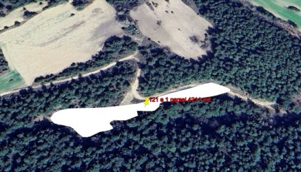 Çanakkale Ecabat Behramlı da orman içi satılık tarla