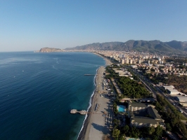 Alanya KESTELDE DENİZE SIFIR SATILIK OTEL ARSASI