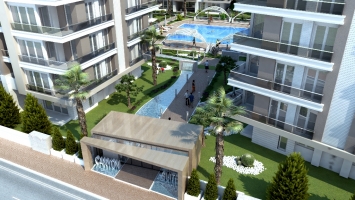 Antalya Konyaaltı  Denize 1500 Metre Mesafede Satılık 2+1 100 M2  ve  4+1 190 M2 Dublex Daireler