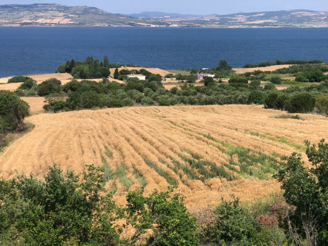 Lapseki Suluca`da Boğaz ve 1915 Çanakkale Köprüsü Manzaralı Çanakkale Oto Yoluna 2. Parsel Satılık Arazi