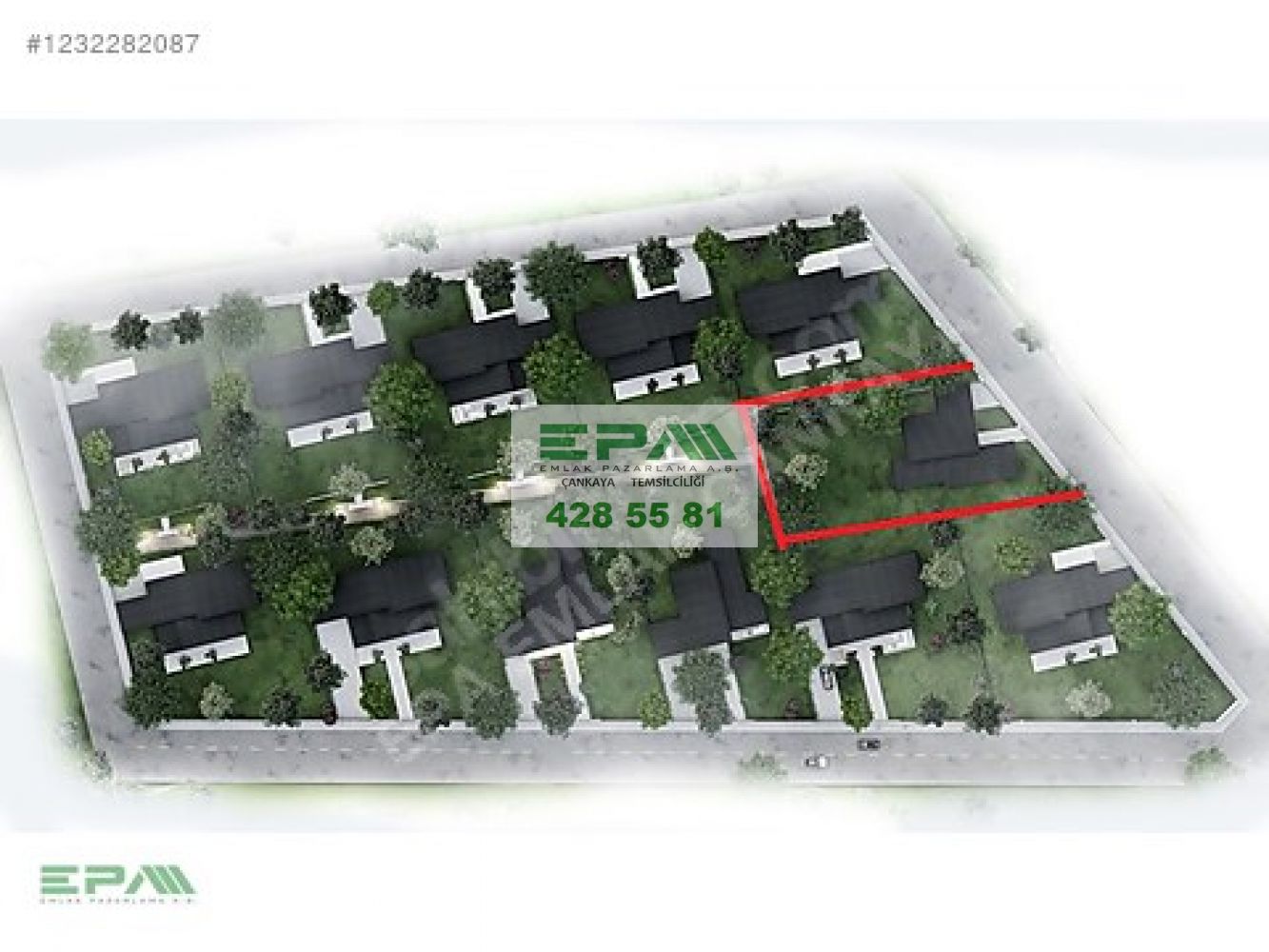 GÖLBAŞI HACILARDA 1.500m2 ARSALI SİTE İÇİNDE MÜSTAKİL VİLLA