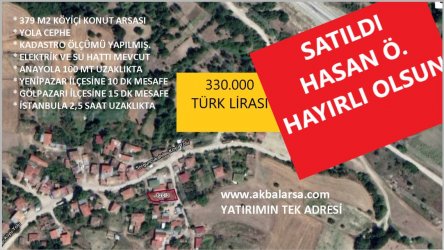 SORUNSUZ KÖY İÇİ EV ARSASI   İSTANBULDAN HASAN Ö. BEYE HAYIRLI OLSUN.