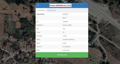 BİLECİK YENİPAZAR SORGUNCUKAHİLER KÖY İÇİNDE 172 M2 EV ARSASI