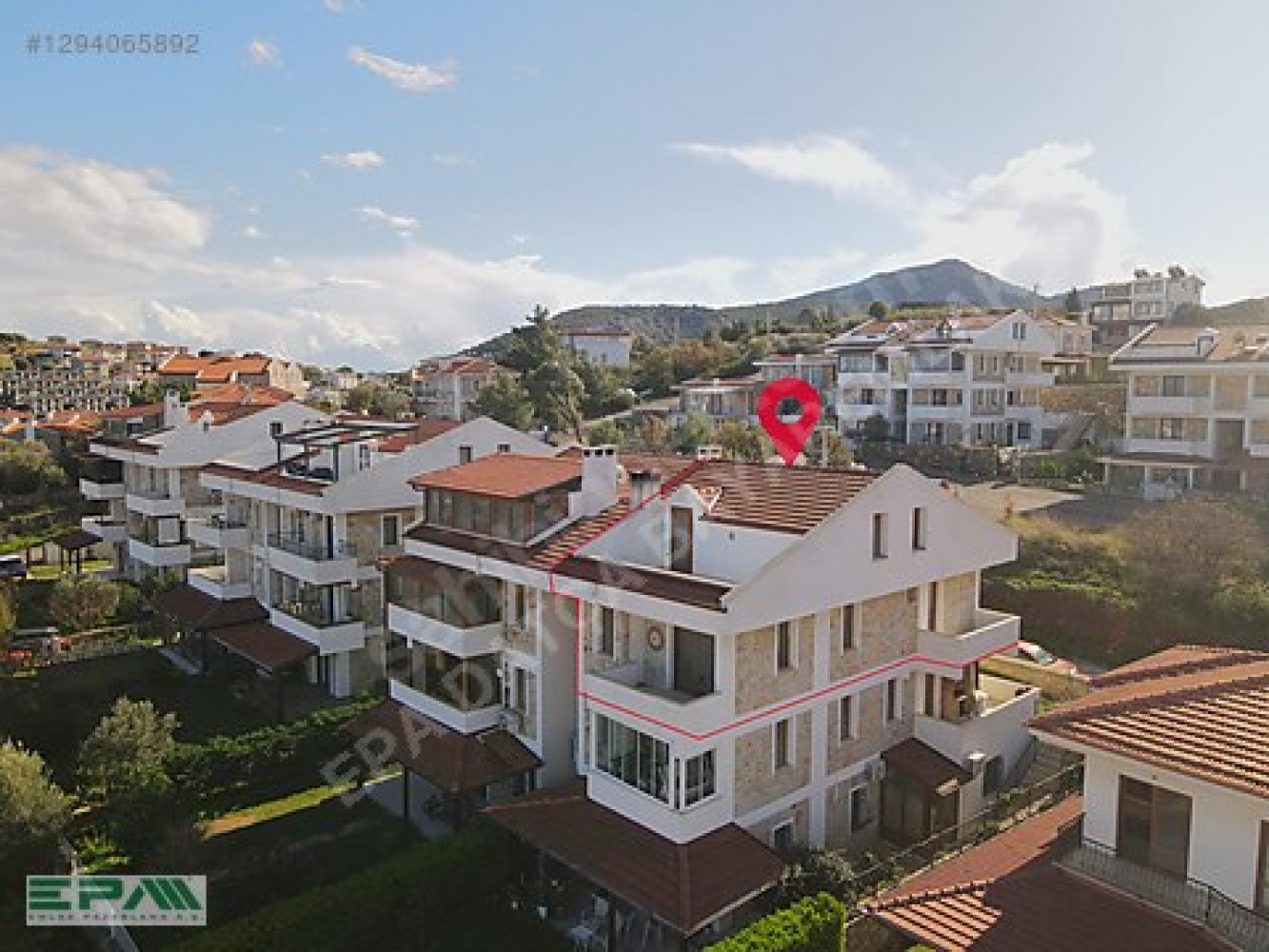 Eski Datçada Deniz Manzaralı Ferah 3+1 Çatı Dubleksi