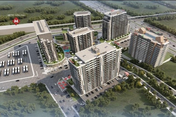 Yeni Batı AP İst Portta, 1+1+Giyinme Odası+Kiler, 6.Katta