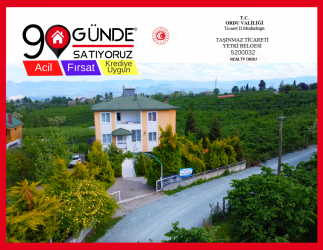 REALTY-ORDU`DAN ANAYOL KENARI SATILIK 5 DÖNÜ ARAZİ & 3 KATLI MÜSTAKİL EV