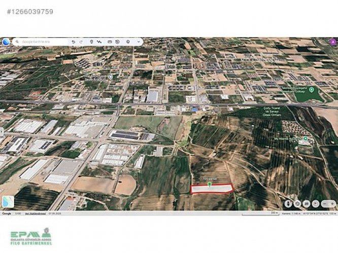 ÇORLU TÜRKGÜCÜ MAHALLESİ MUHTEŞEM KONUMDA 11.600 m2 SATILIK ARSA
