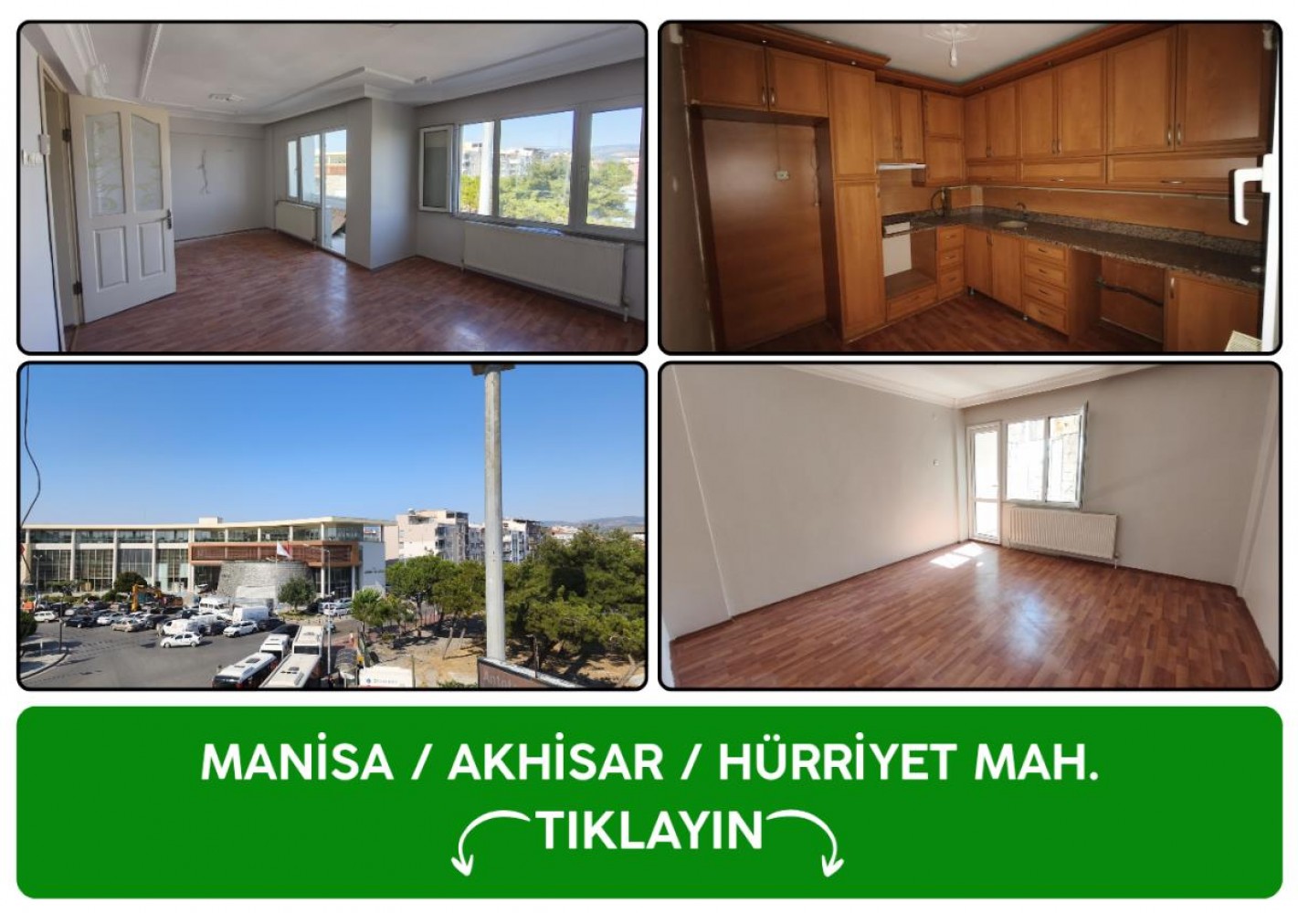 Manisa Akhisar Belediye Karşısı 3+1 Ara Kat Doğalgazlı Daire