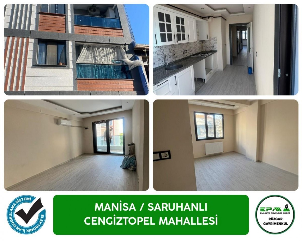 Manisa Saruhanlı Cengiz Topel Mah. 2+1 95m² Kapalı Mutfak Arakat