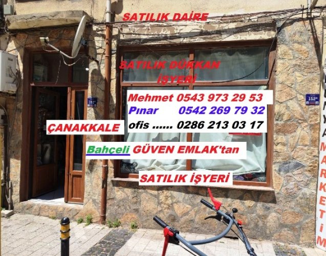 ÇANAKKALE Merkezde satılık işyeri ve daire