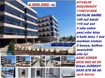 AYVALIK Küçükköyde 3 oda salon havuzlu ASANSÖRLÜ 3+1 SATILIK Daire