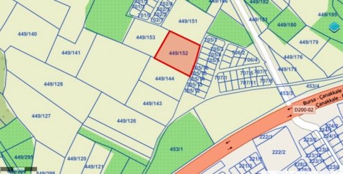 Çanakkale Lapseki Çardak SATILIK 5.021.-M2 tarla-arsa