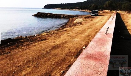 Çanakkale, AYVACIK  BADEMLİ SAHİLİNDE RIHTIMLI  KÖŞK MALİKHANE İMARLI ARSA