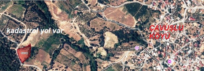 Bayramiç, Çavuşlu Köyü 4.168.-m2 Kadastrol yolu olan tarla