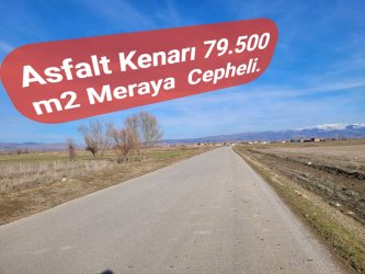 ASLFALT KENARI 79.500 M2 MERAYA CEPHELİ KÖYE 850 M YAKINLIKTA