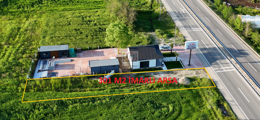 SAKARYA KAYNARCADA CANOL EMLAKTAN SATILIK 302 M2 ANA YOL ÜZERİ İMARLI ARSA