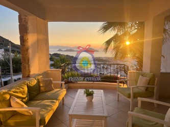 NAZAR EMLAK`TAN BODRUM TURGUTREİS ` TE  FULL EŞYALI KİRALIK 2+1 DAİRE REF-2287