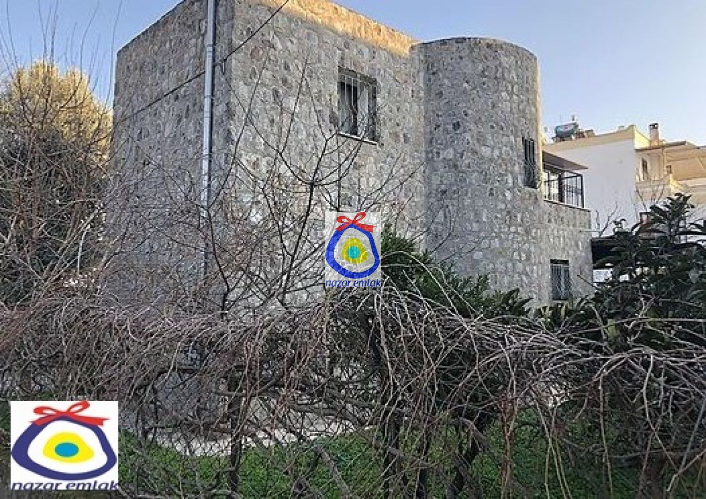 TURGUTREİS MERKEZDE BAHÇELİ MÜSTAKİL TAŞ EV. REF2423 Satılık Konut