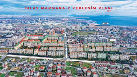 İhlas Marmara Evleri 2 Kısım 1 Adada Satılık D/B Cepheli A Tipi 80 m2. Daire