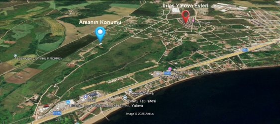 Yalova Çiftlikköy`de İhlas Yalova Evleri Sitesi Yakınında Satılık Villa İmarlı Arsa
