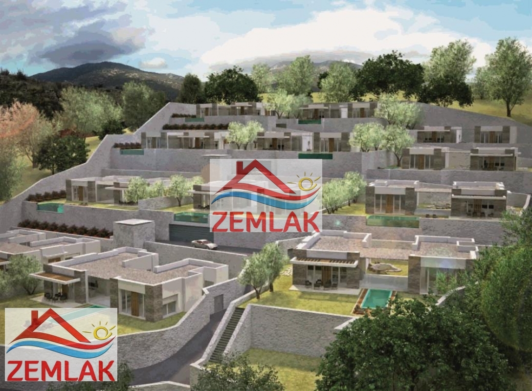 Bodrum Bitez De Satilik Deniz Manzarali Villa Zemlak