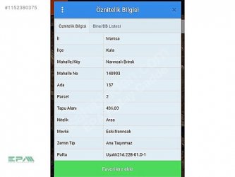 Manisa Kula da satılık arsa