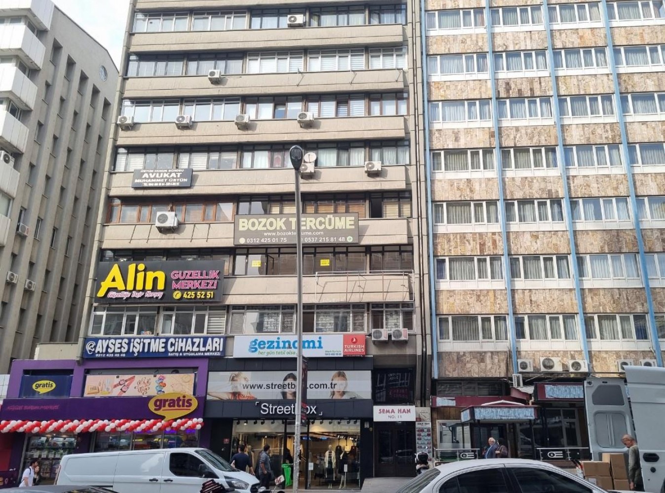 Kızılay Meşrutiyet Caddesinde, 3 Bölüm, 6.Katta, Bakımlı
