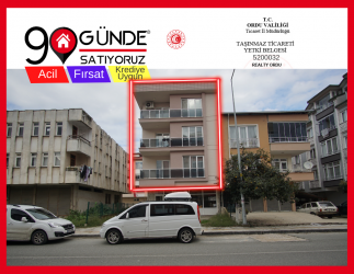 REALTY-ORDU`DAN İÇİ ÖZENLE YAPILMIŞ SATILIK 5 YILLIK ASANSÖRLÜ BİNA