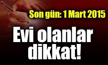 Kira Geliri Beyan Dönemi, 1 Mart ile 25 Mart`a Kadar Sürecek!