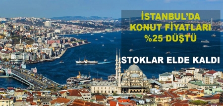 İstanbul da Ev fiyatları yüzde 25 geriledi